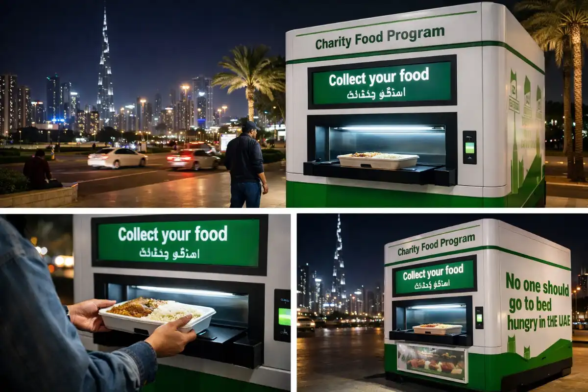 Food distribution with smart devices in Dubai