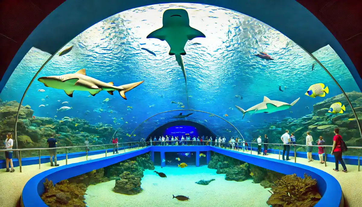 Das größte überdachte Aquarium der Welt befindet sich in Dubai.