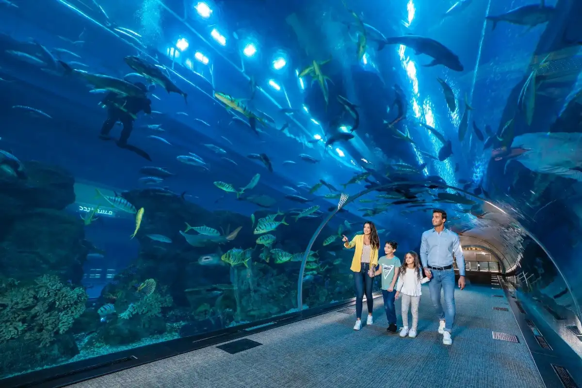 Familienerlebnis und kinderfreundlich im Aquarium von Dubai